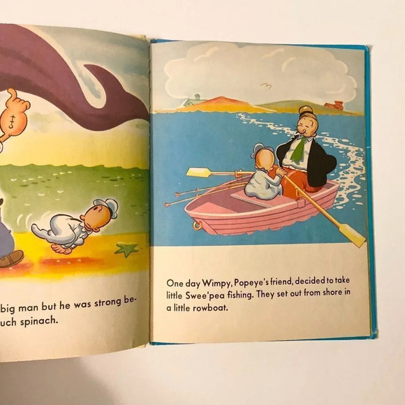 Vintage Lot of 5 Wonder Books Popeye Black Beauty  Peter Cottontail Dinosaur - Picture 7 of 16